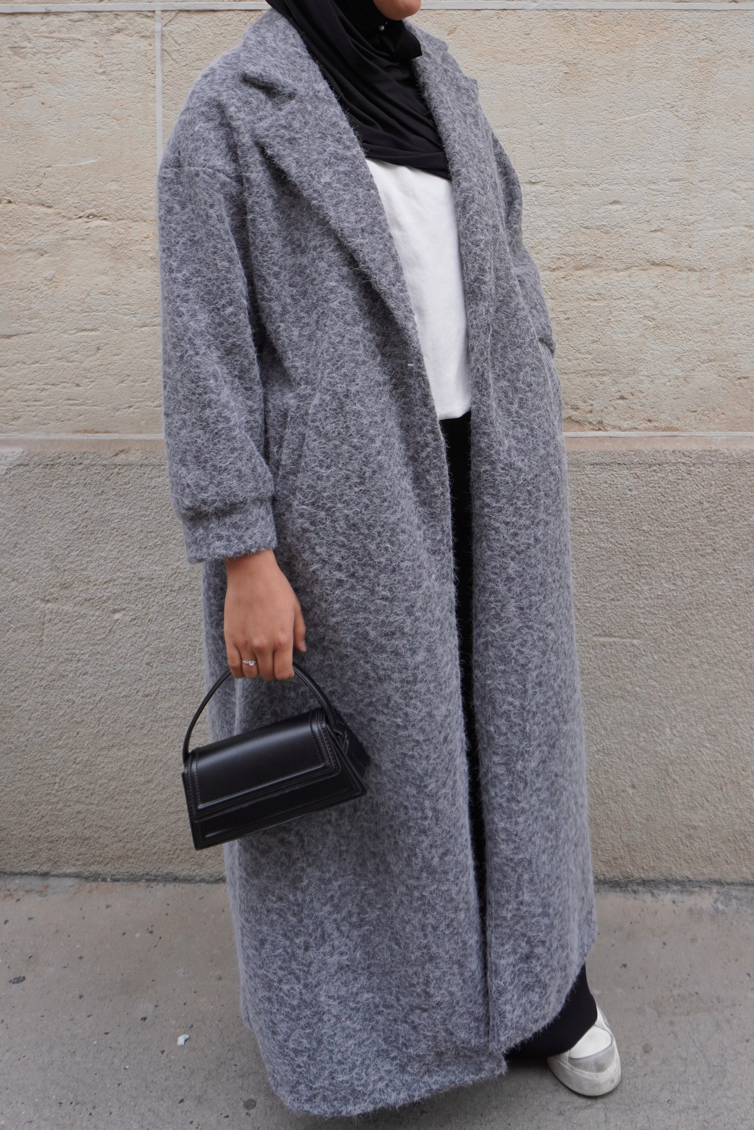 Manteau Poil Gris