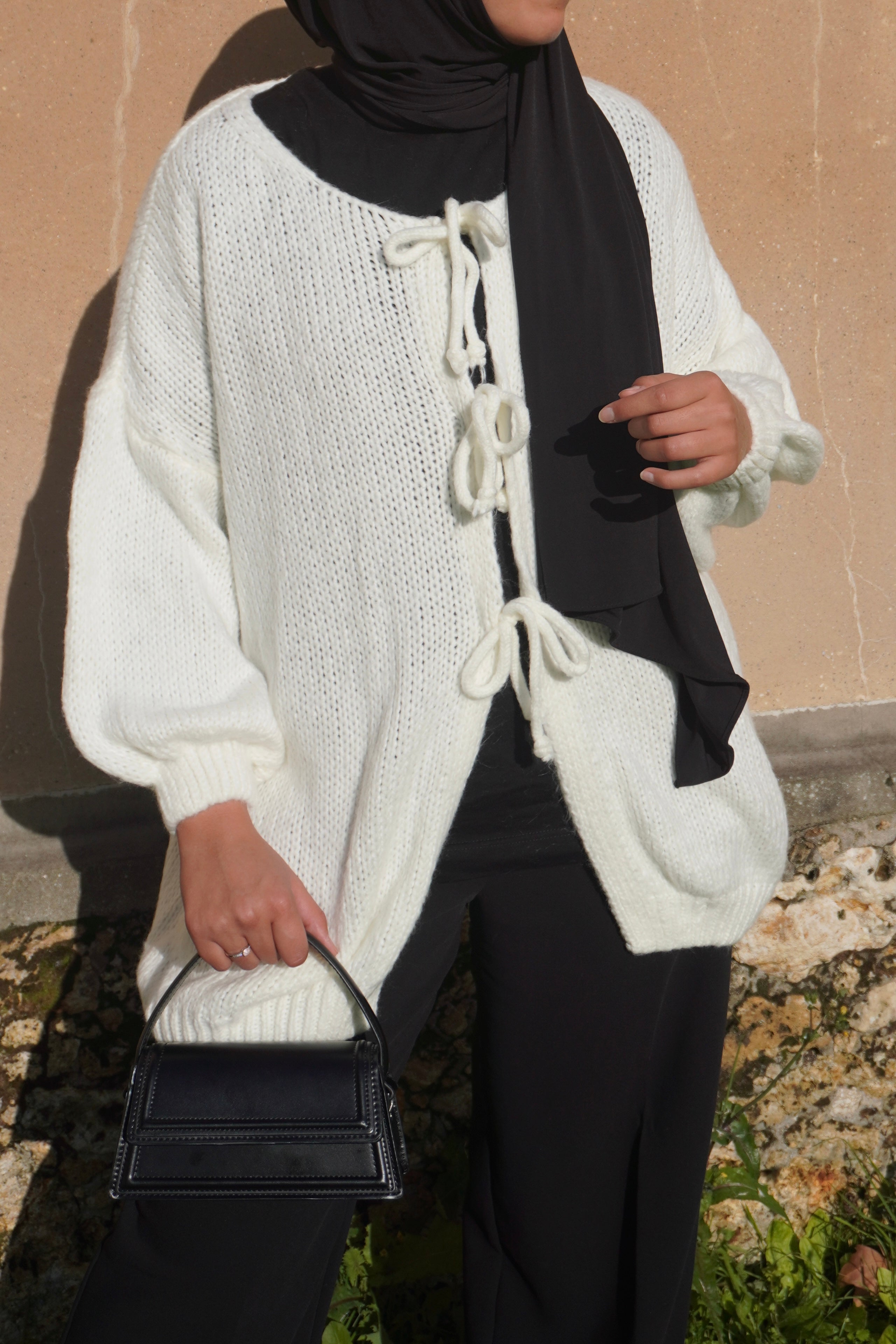 Cardigan Long Blanc