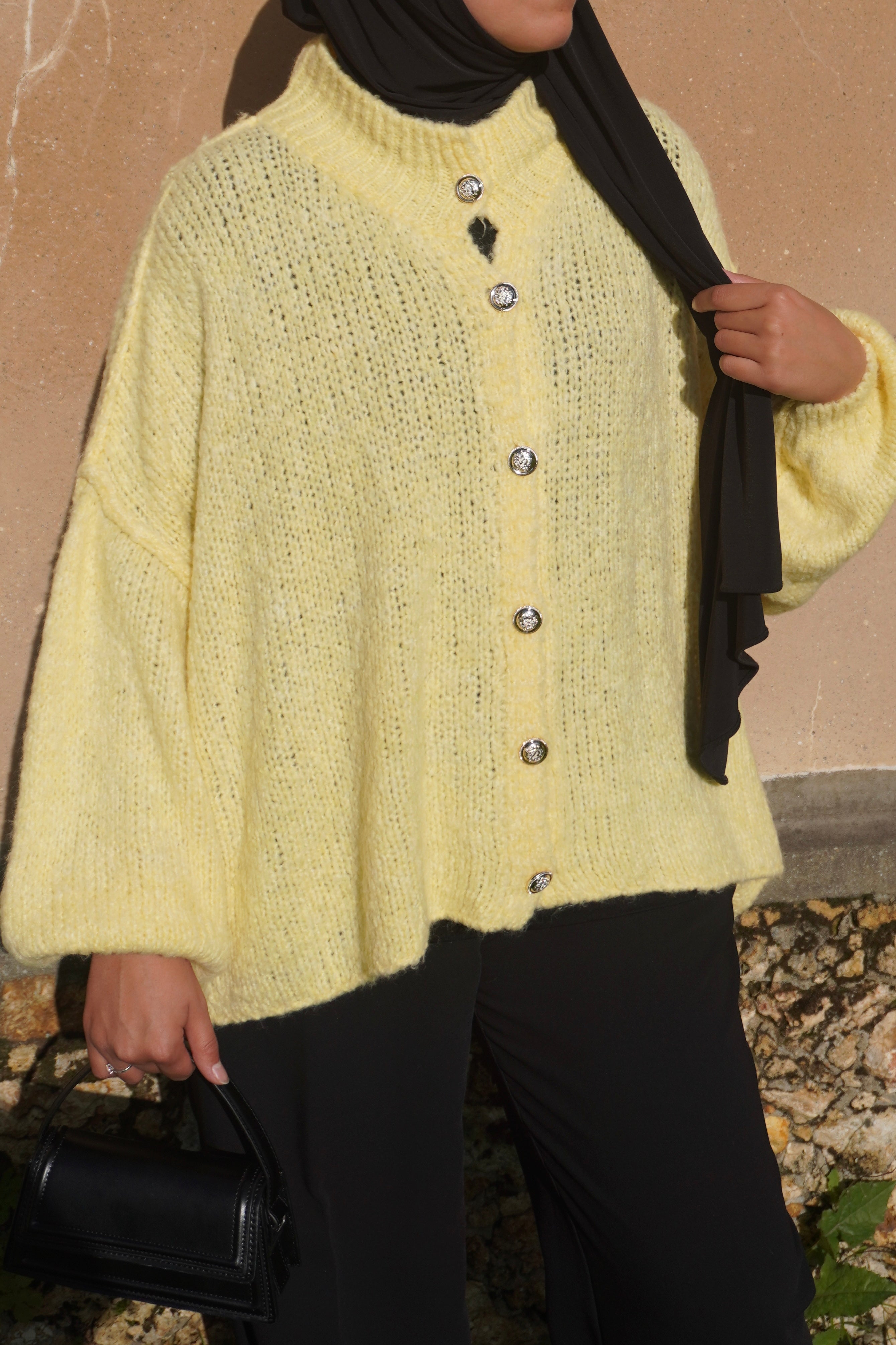 Gilet en Laine Jaune