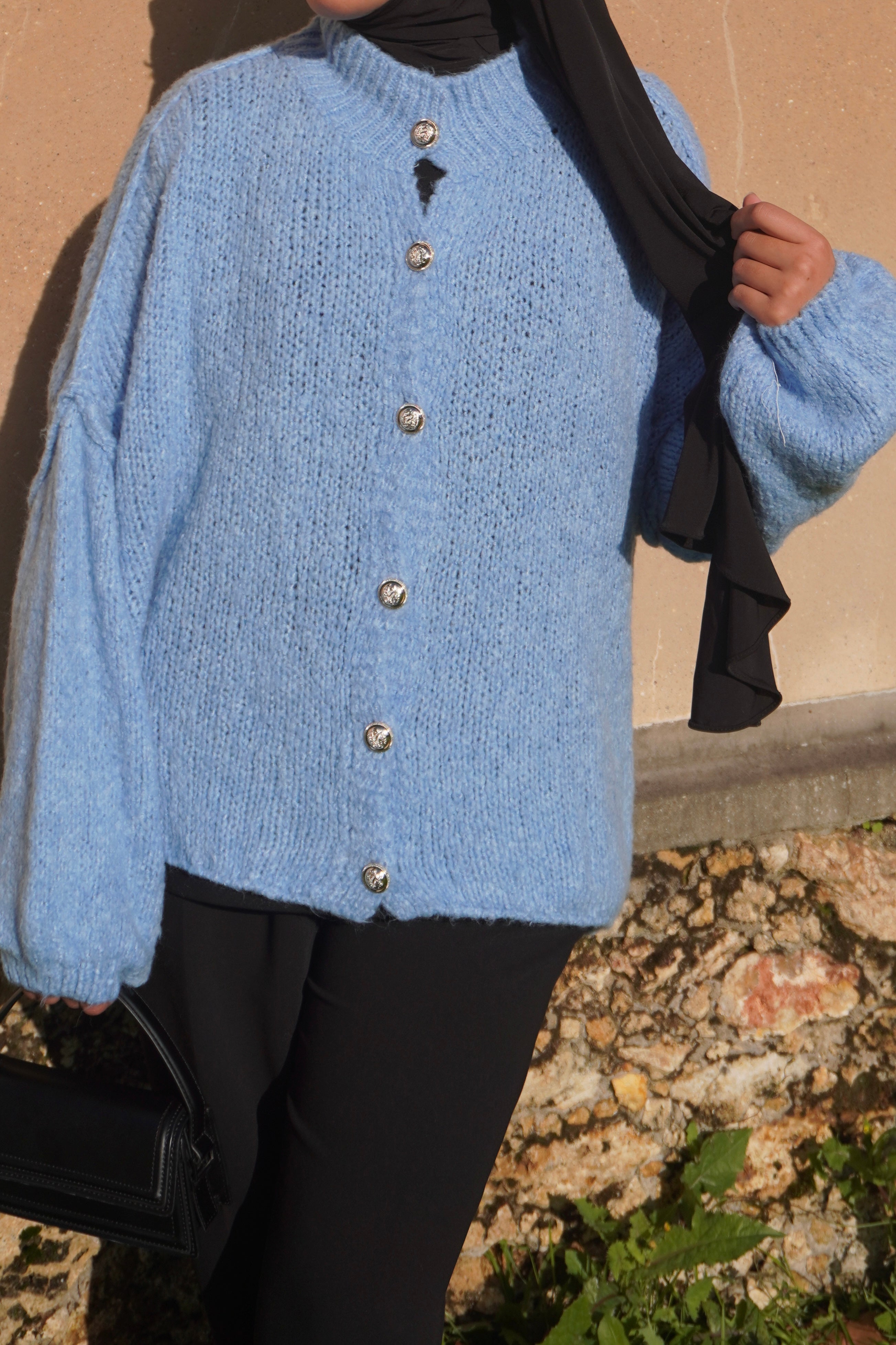 Gilet en Laine Bleu