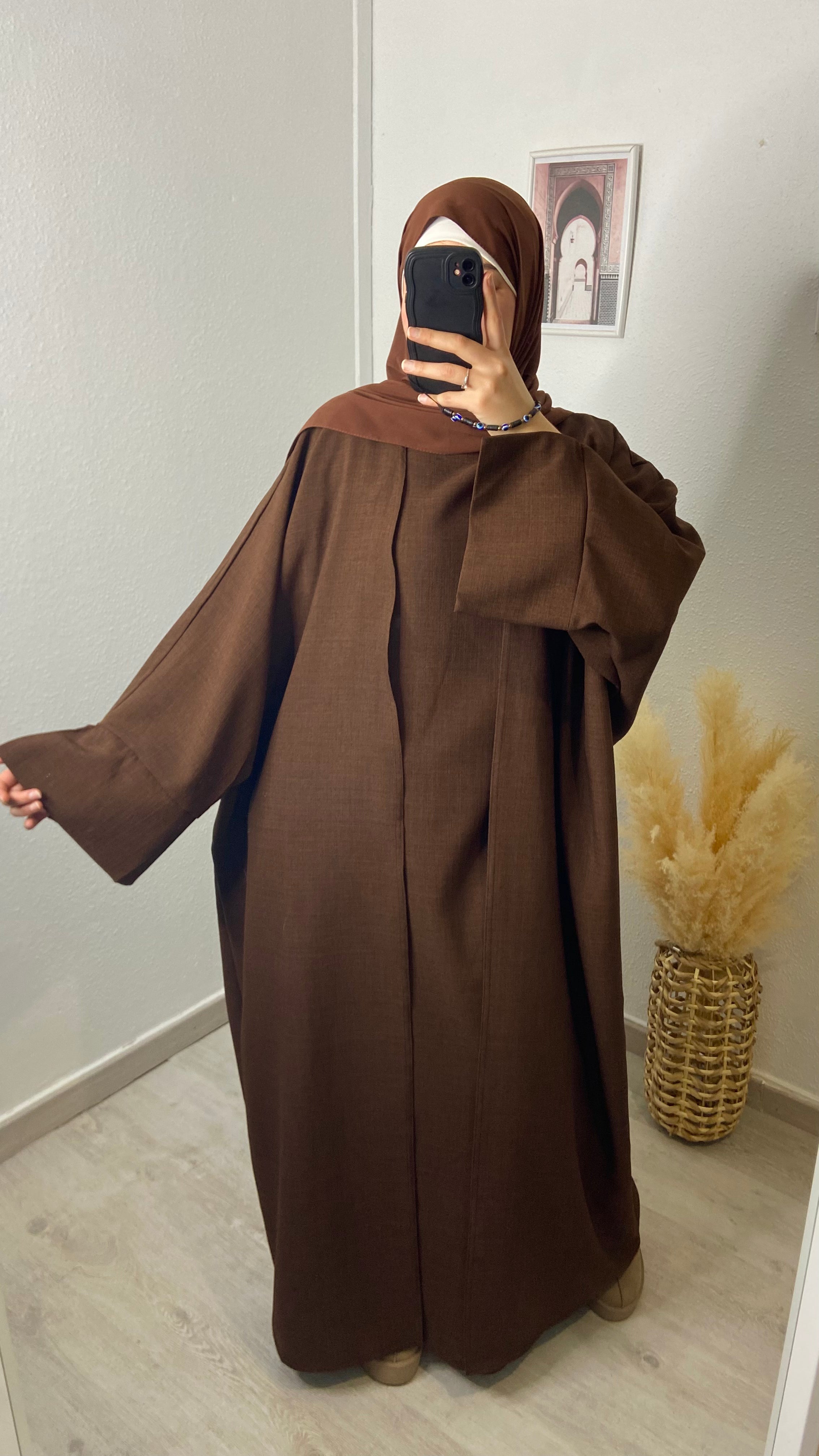 Abaya Kimono Marron