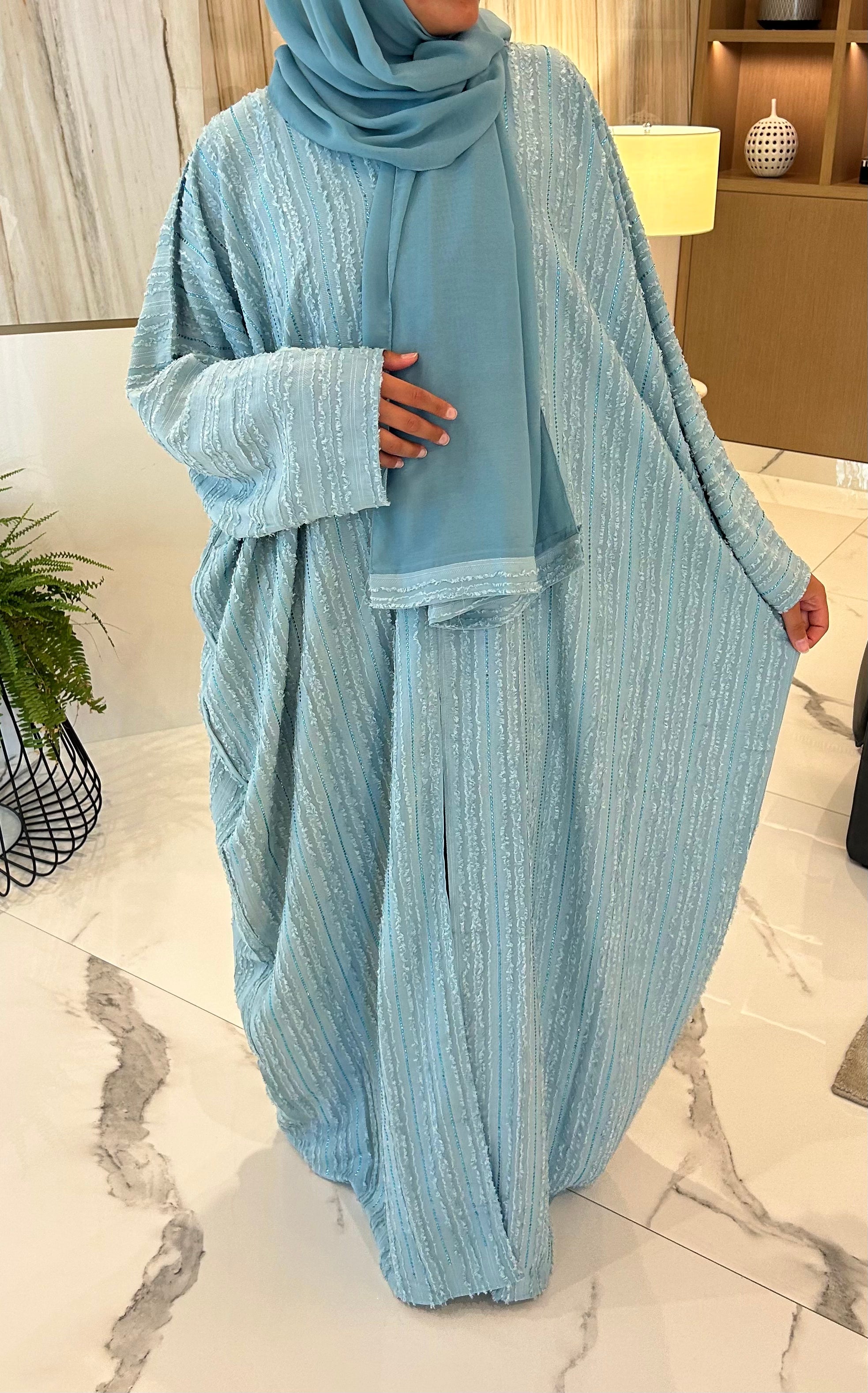 Abaya Ameera Vert d'eau