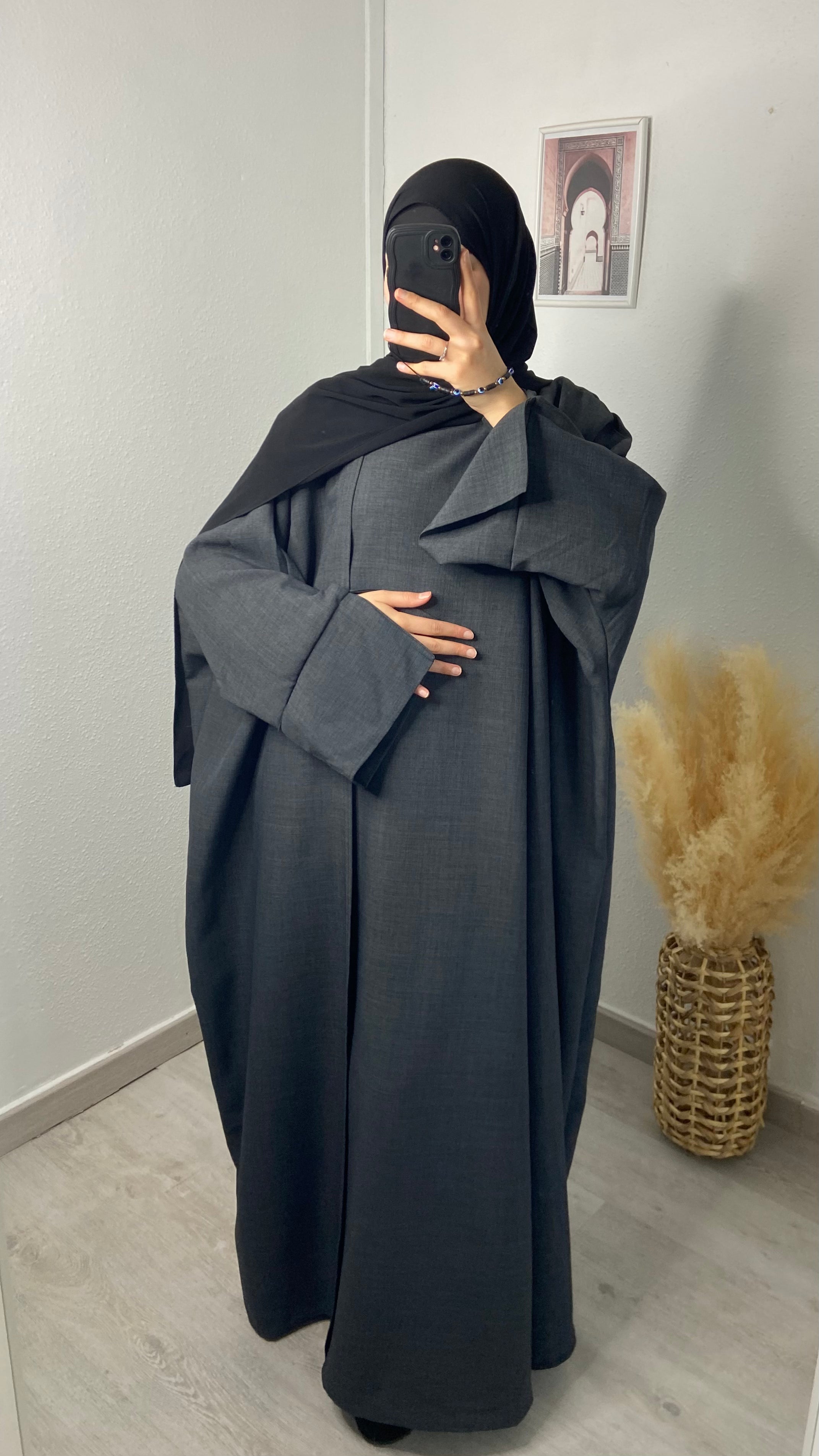 Abaya Kimono Gris