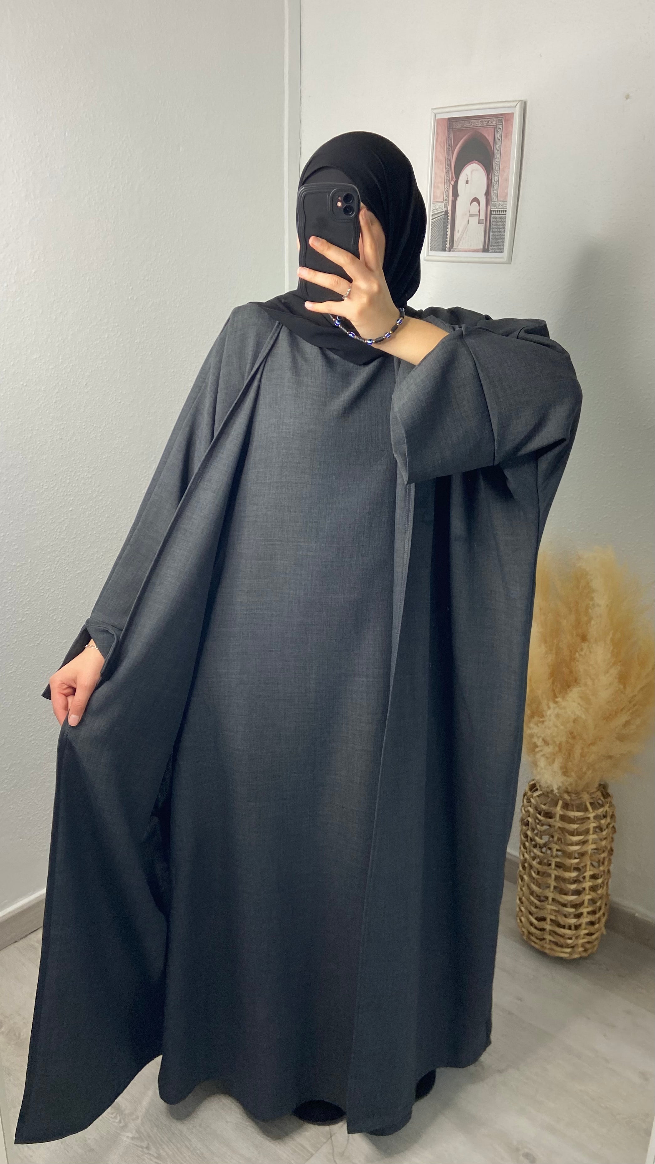 Abaya Kimono Gris